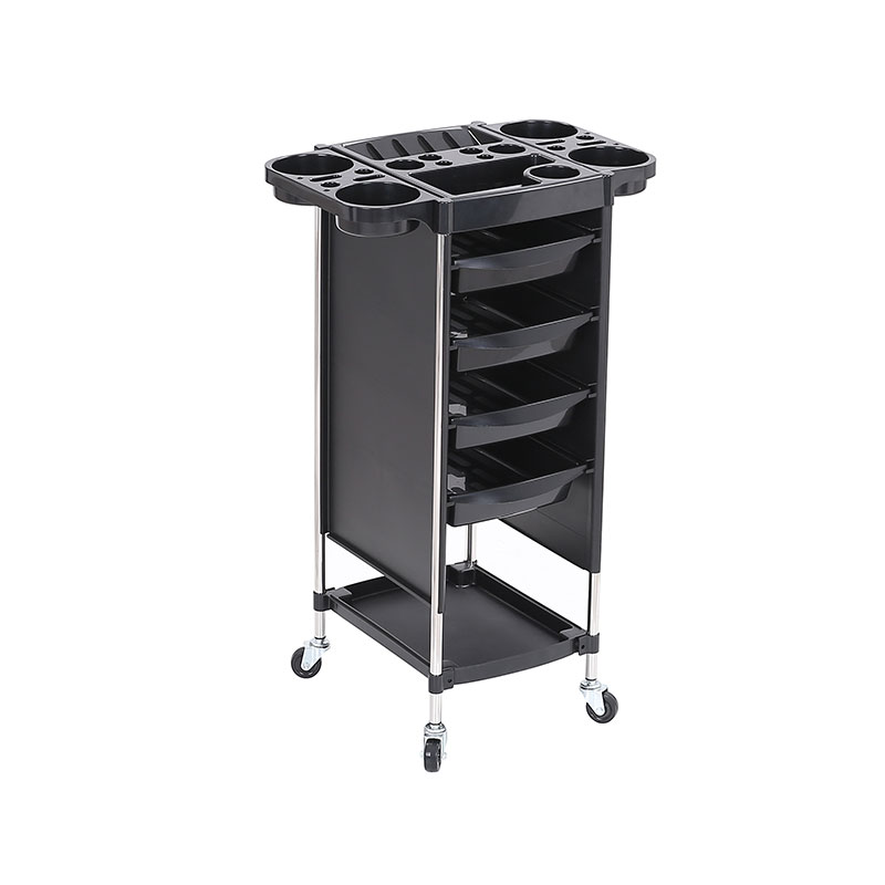 HZ2029Z Rak troli salun rambut bergolek dengan atas kerja