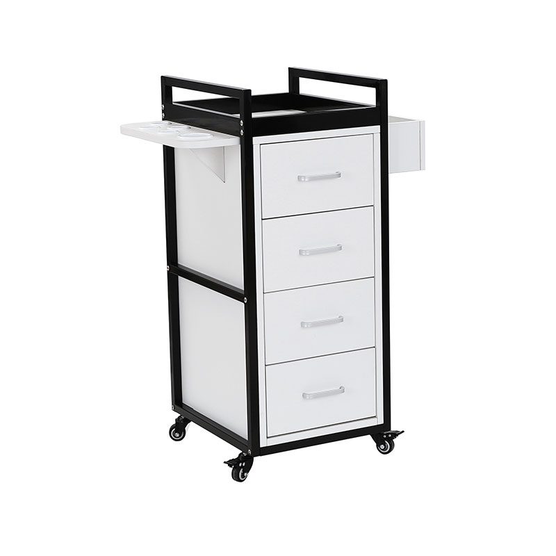 HZ2069BK / HZ2069W Troli troli salun kecantikan hitam & emas