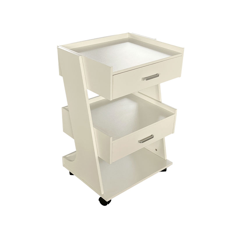 HZ2082BK / HZ2082 Troli salon dengan roda gerobak kereta stesen gunting rambut dengan laci