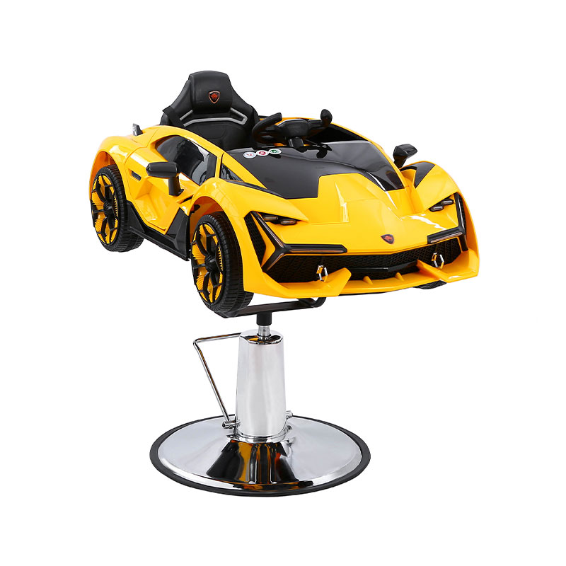 HZ8103Z Kerusi gunting rambut kanak-kanak berbentuk kereta kuning