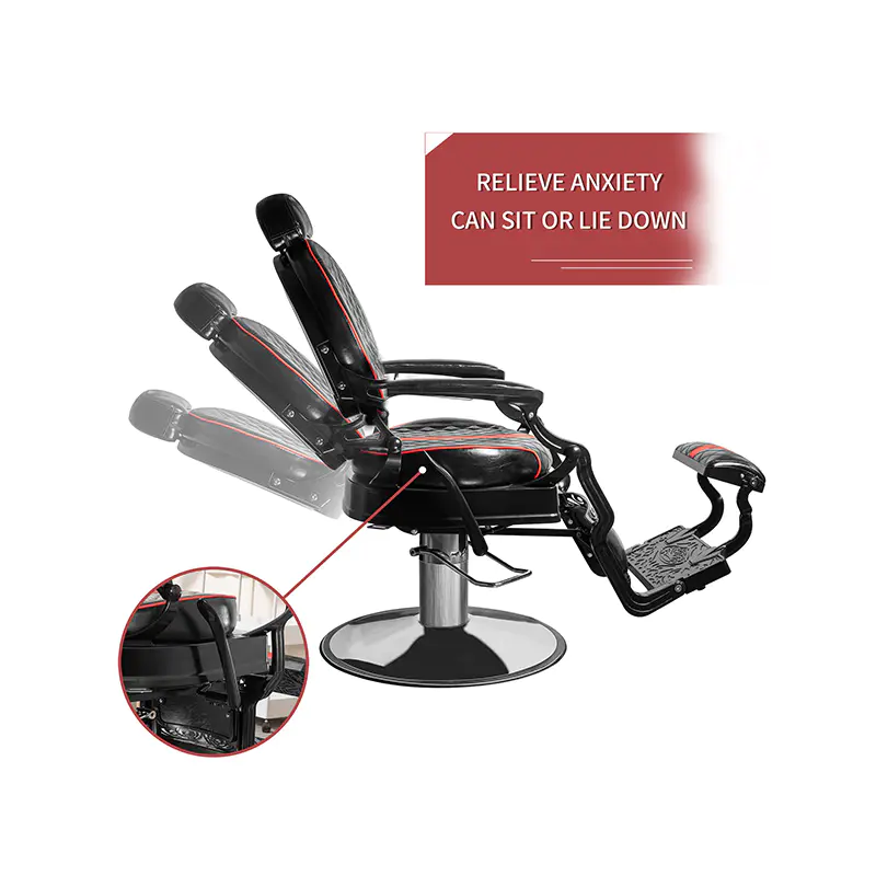 HZ87102WB / HZ87102BK /HZ87102WU / HZ87103 / HZ87102RB Perabot kedai gunting rambut vintaj gaya padanan warna