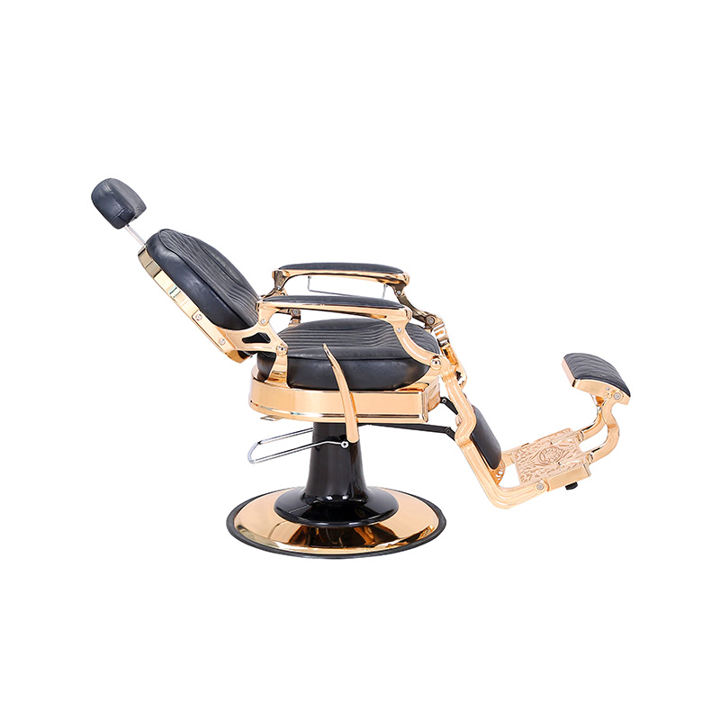 HZHZ8799E Kerusi dandanan rambut retro kotak-kotak hitam