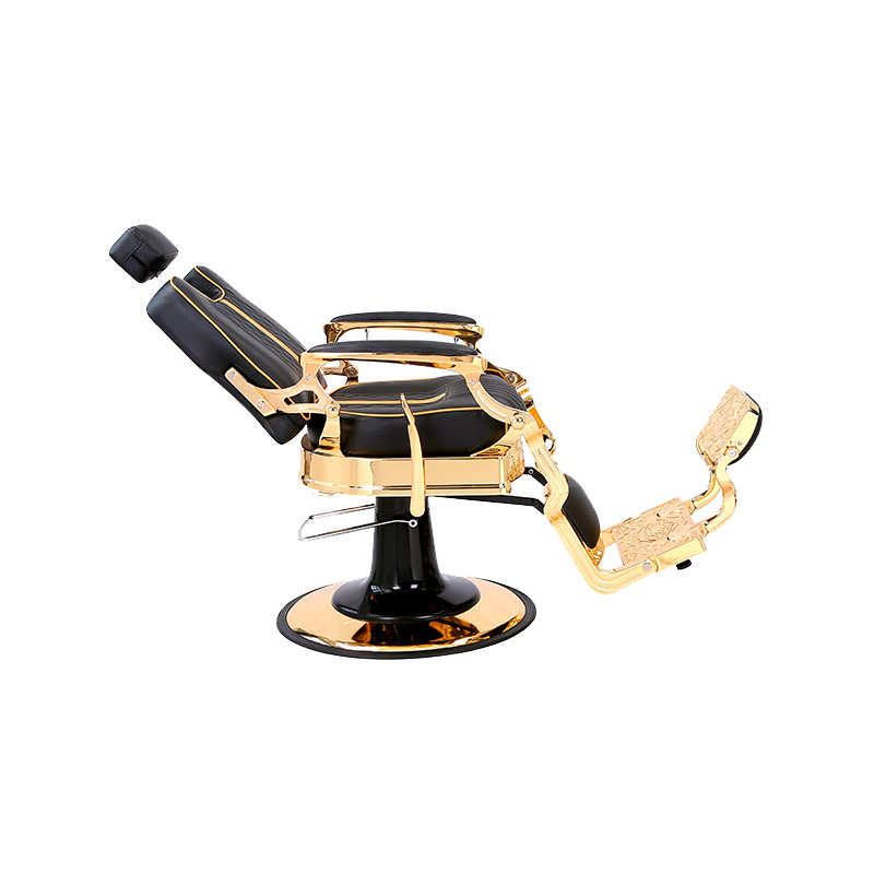 HZ87104 Kerusi gunting rambut vintaj boleh laras gaya industri dengan bingkai logam yang kukuh