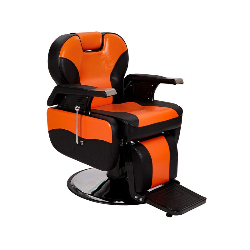 HZ8702D Kerusi gunting rambut klasik hitam berbaring kerusi penggaya salun rambut