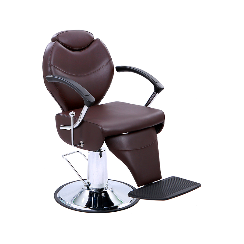 HZ8762RD / HZ8762BR Kerusi khas salun rambut pedal kaki dilebarkan kulit merah / hitam