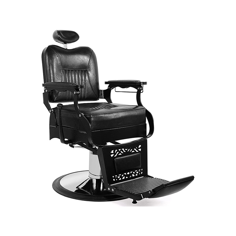 HZ8754 Kerusi salun gaya vintaj hitam