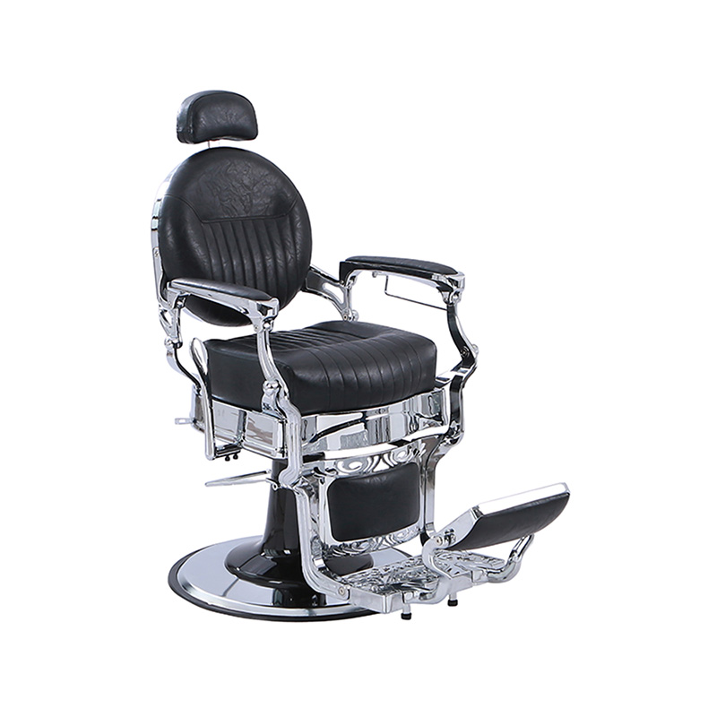 HZ8799C Hitam corak menegak klasik menebal kusyen persegi kerusi sandar retro