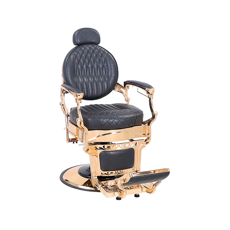 HZHZ8799E Kerusi dandanan rambut retro kotak-kotak hitam