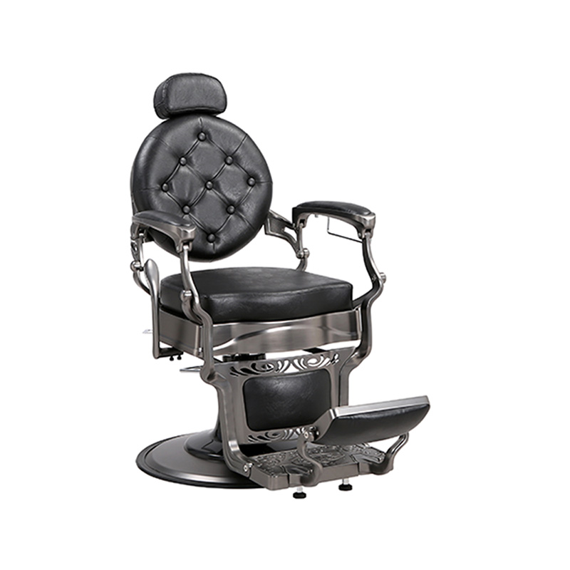 HZ8799Q-H Pistol kelabu kusyen persegi kerusi dandanan rambut retro hidraulik