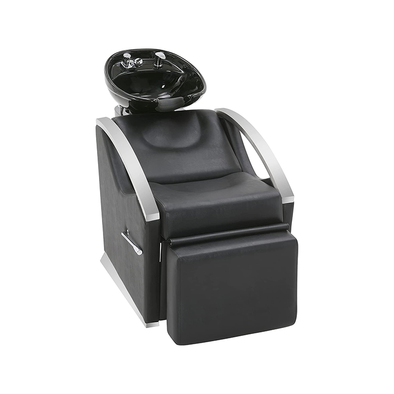 Unit kerusi stesen syampu basuh belakang HZ9002 dengan sandaran kaki