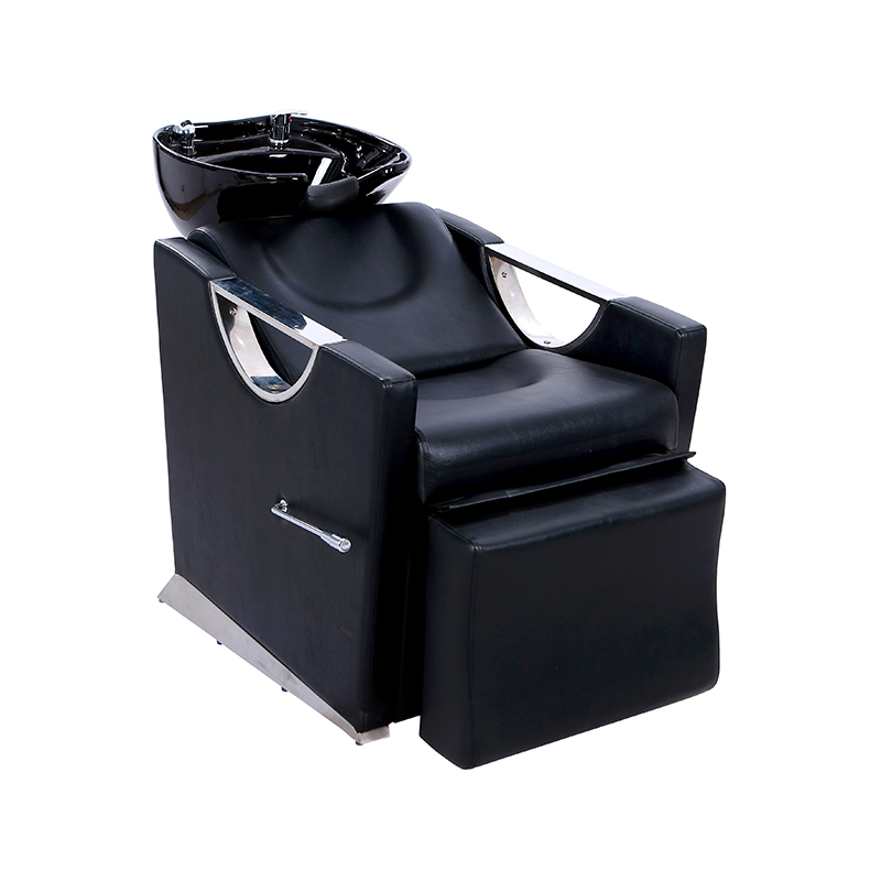 HZ9004 Set mangkuk syampu seramik boleh laras dan set kerusi